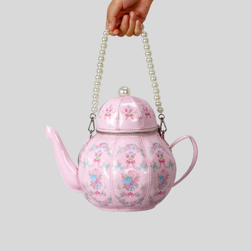 Pearl Chain Teapot Crossbody B - Linen Bag Bulk 评论和价格