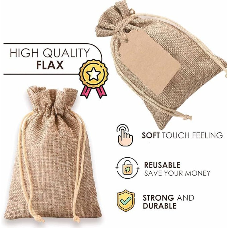 21/51pcs Linen Bundle Pocket,R - Linen Bag Bulk 评论和价格