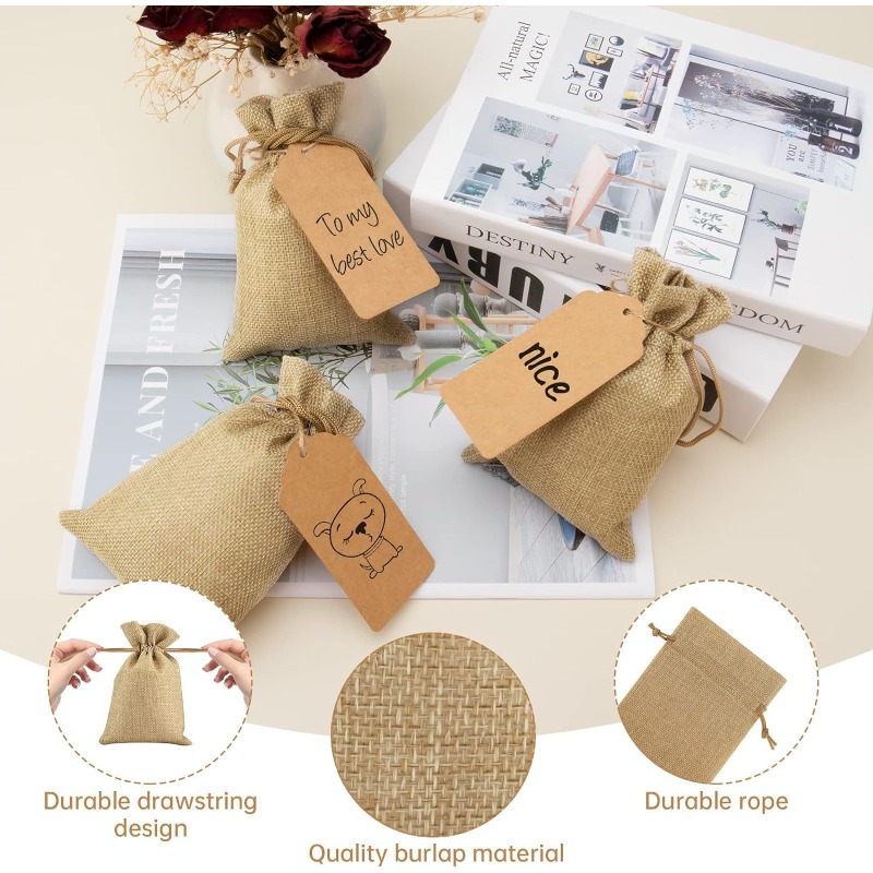 21/51pcs Linen Bundle Pocket,R - Linen Bag Bulk 评论和价格